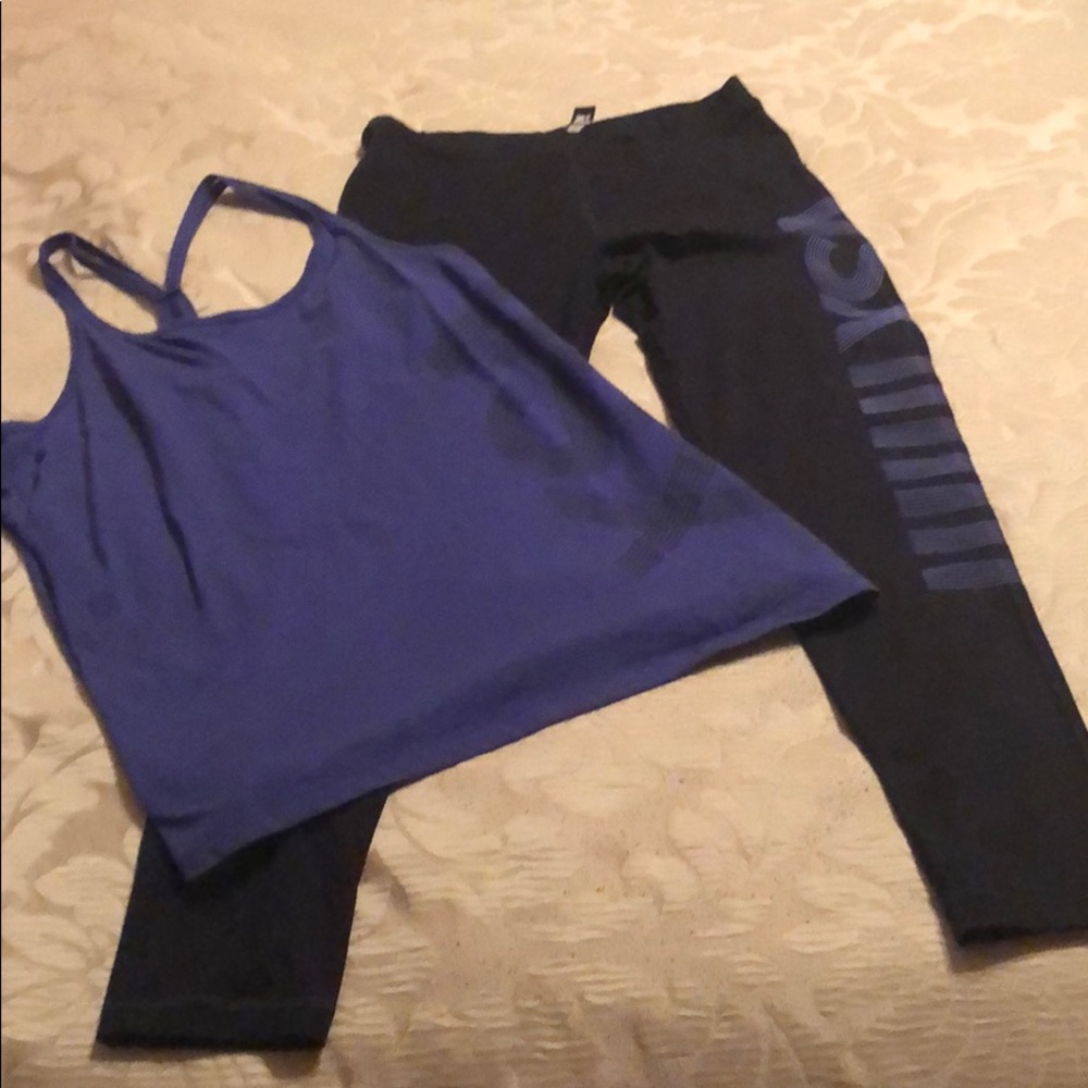 VS Sport pair of leggings and matching tank.